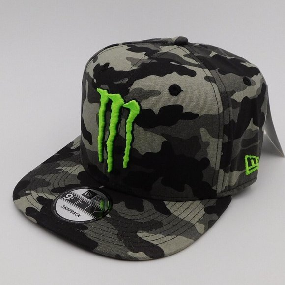 New Era Accessories Monster Energy New Era 9fifty Camouflage Hat